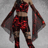 Above Suspicion Mesh Bell Sleeves