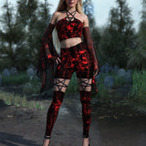 Above Suspicion Mesh Bell Sleeves