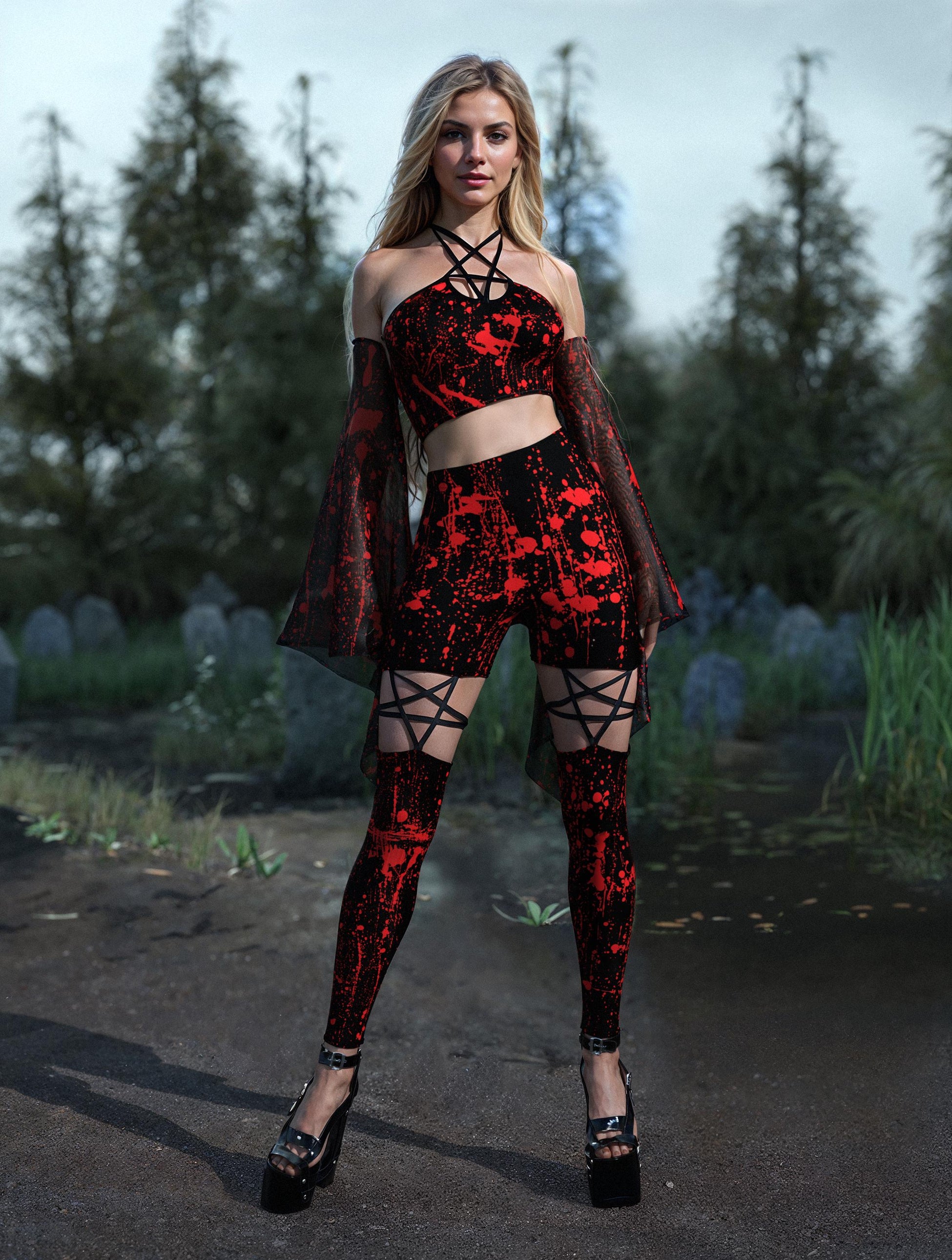 Above Suspicion Pentagram Leggings 2