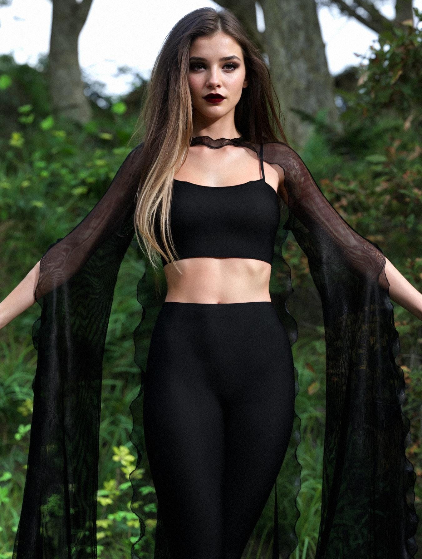 Just Black Mesh Mantle 1