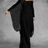 Dark Butterfly Gown Dress