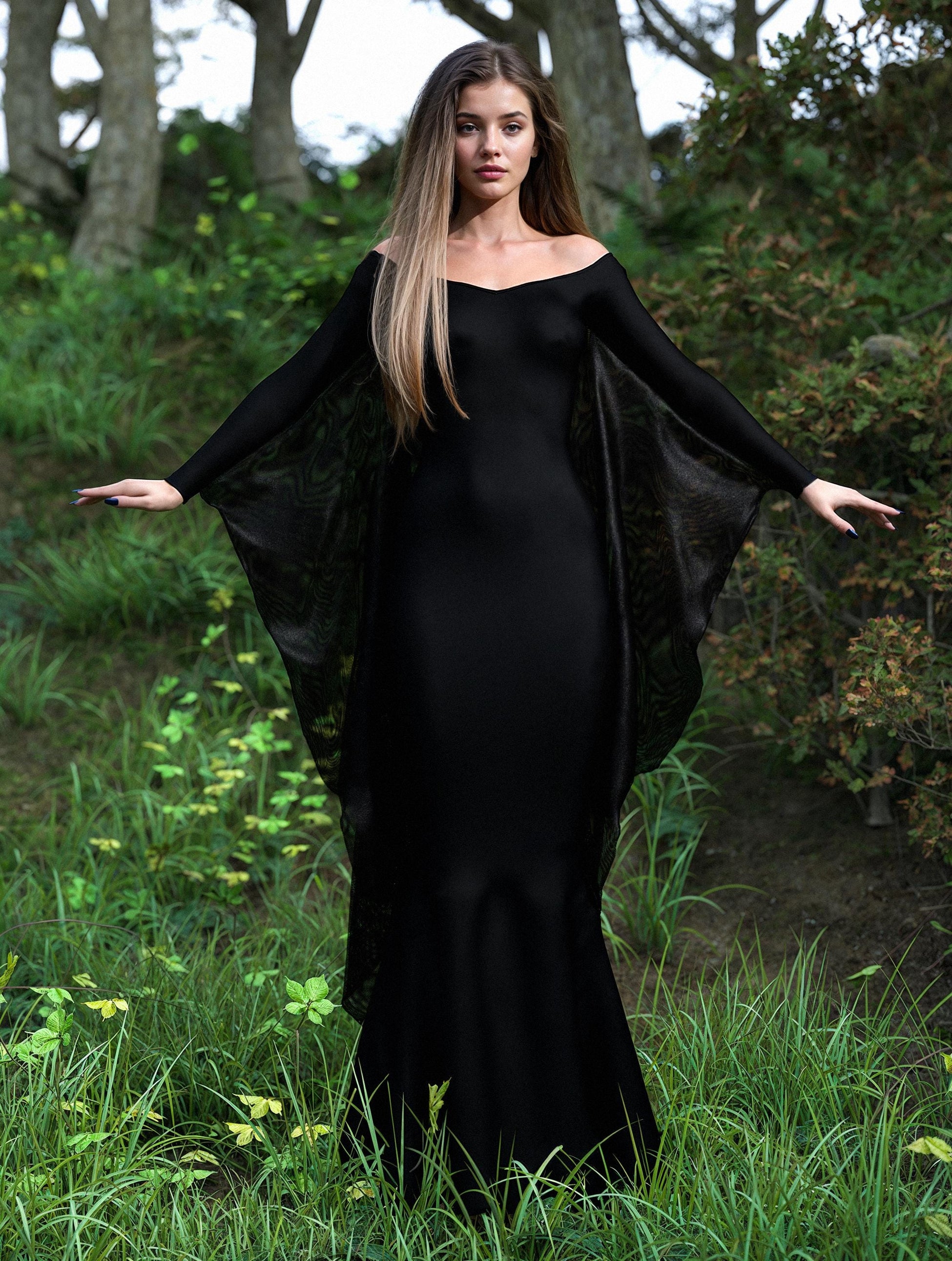 Dark Butterfly Gown Dress 2