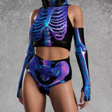 Shifty Skeleton Sleeveless Rave Top