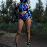 Shifty Skeleton Sleeveless Rave Top
