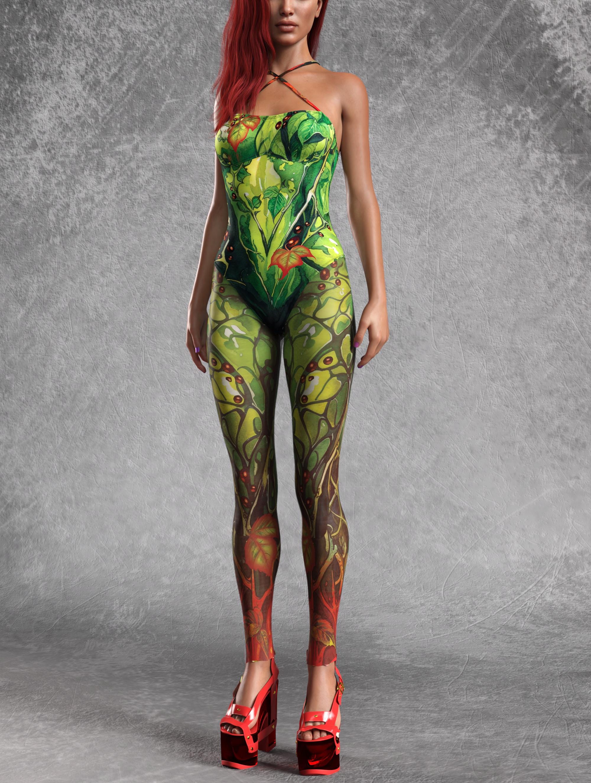 Poison Eye Jumpsuit Lycra