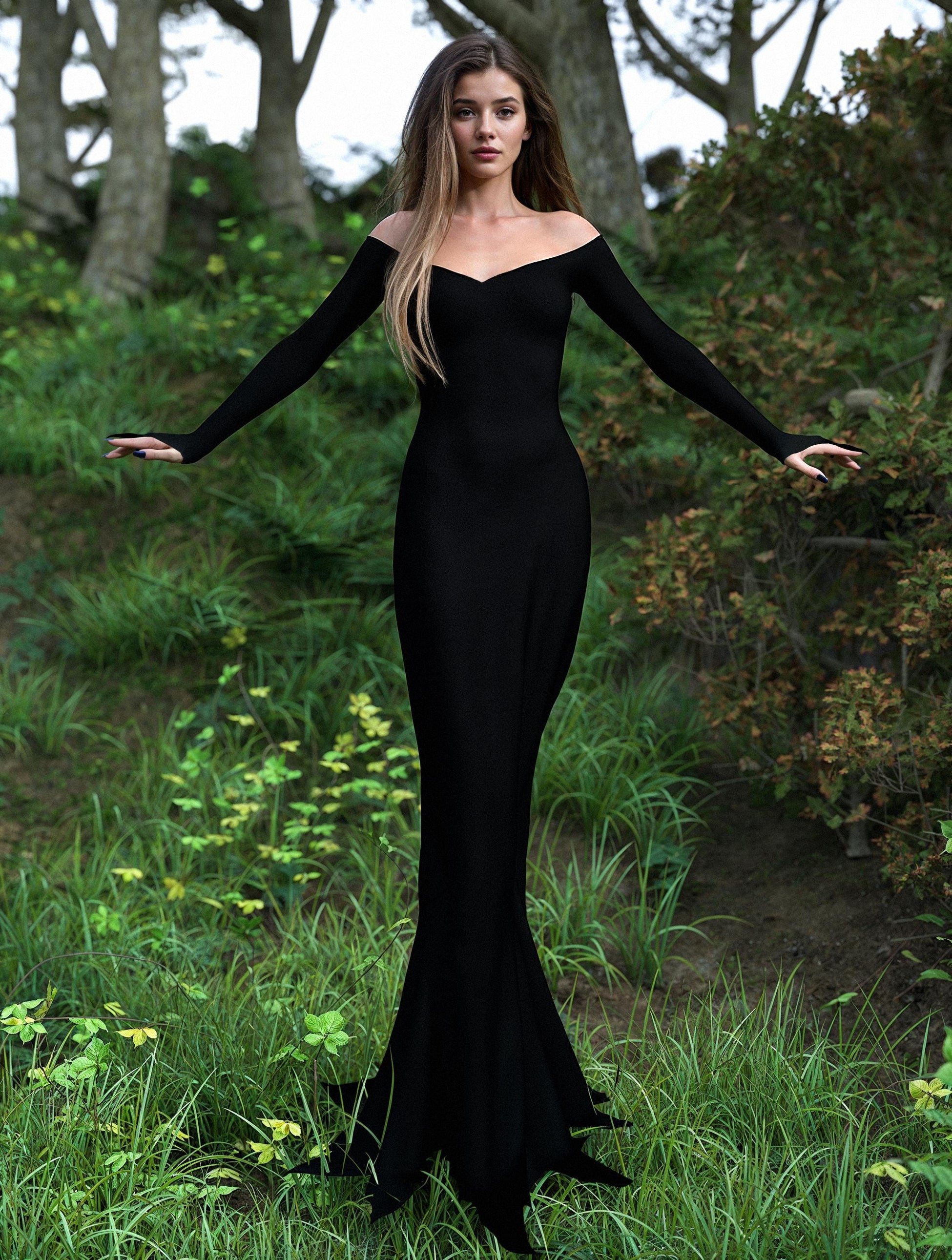 Mrs. Addams Gown Dress 2