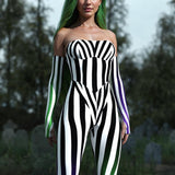 Beetle Drink Strapless Romper