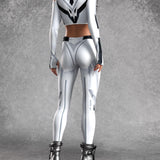 Space Soldier Cold Shoulder Top