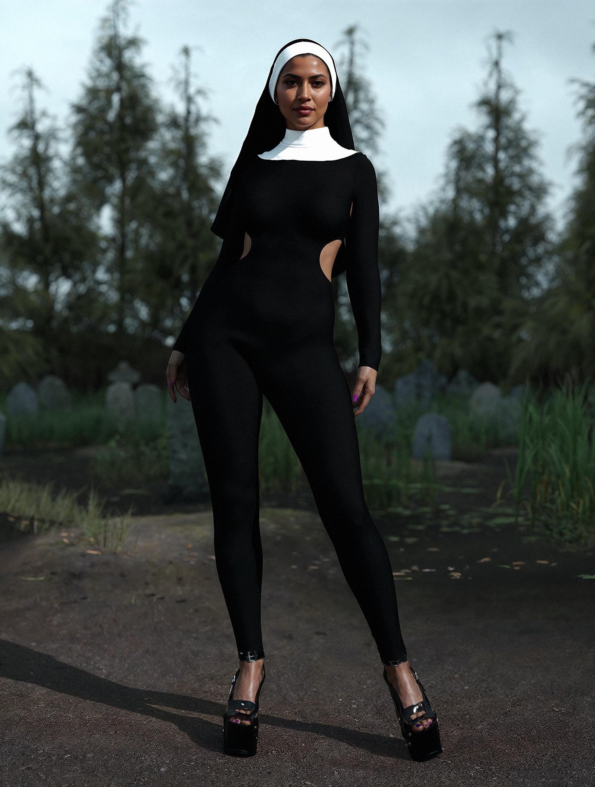 Holy Temptation Cutout Costume 2