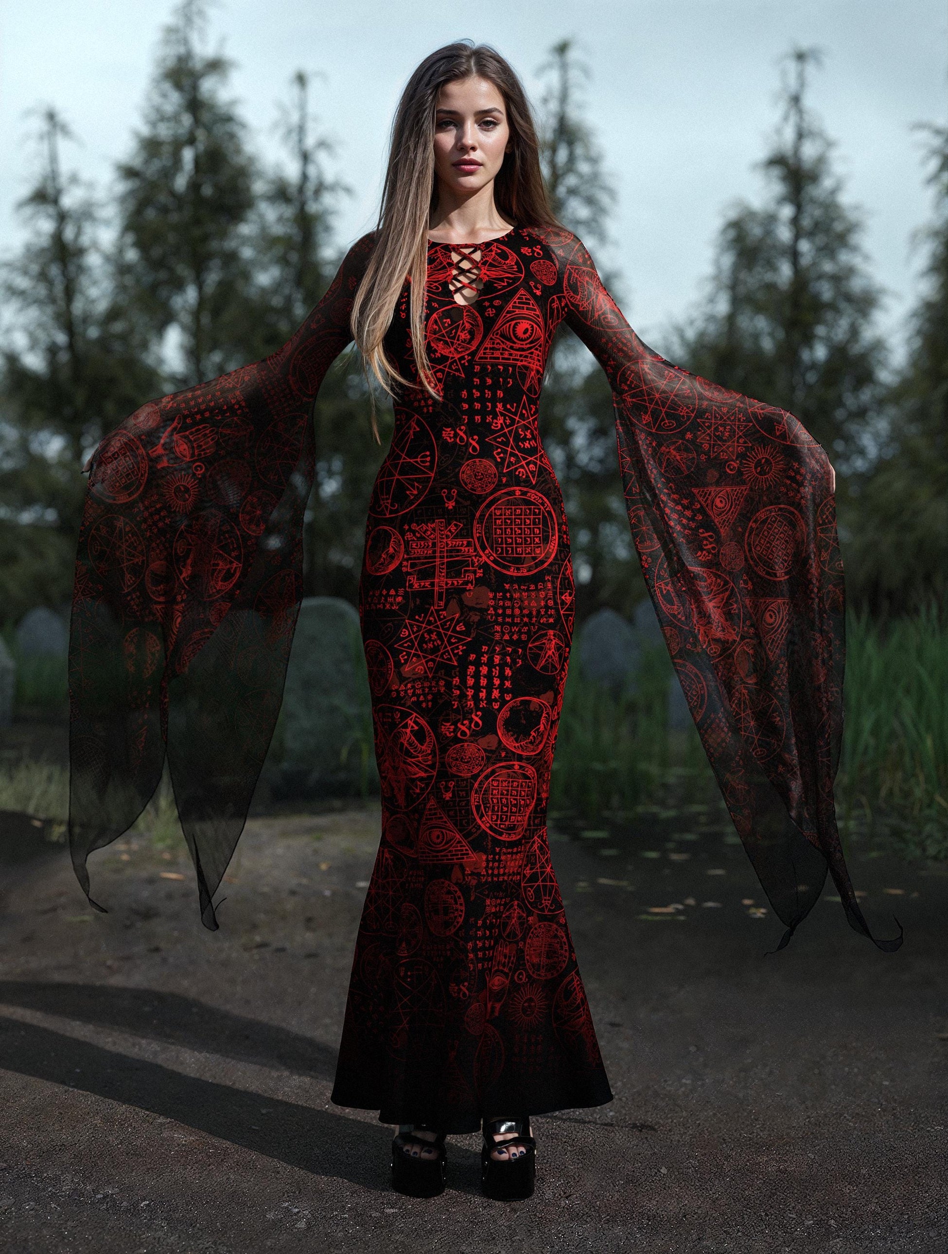 Covenant Lace Up Gown Dress 2