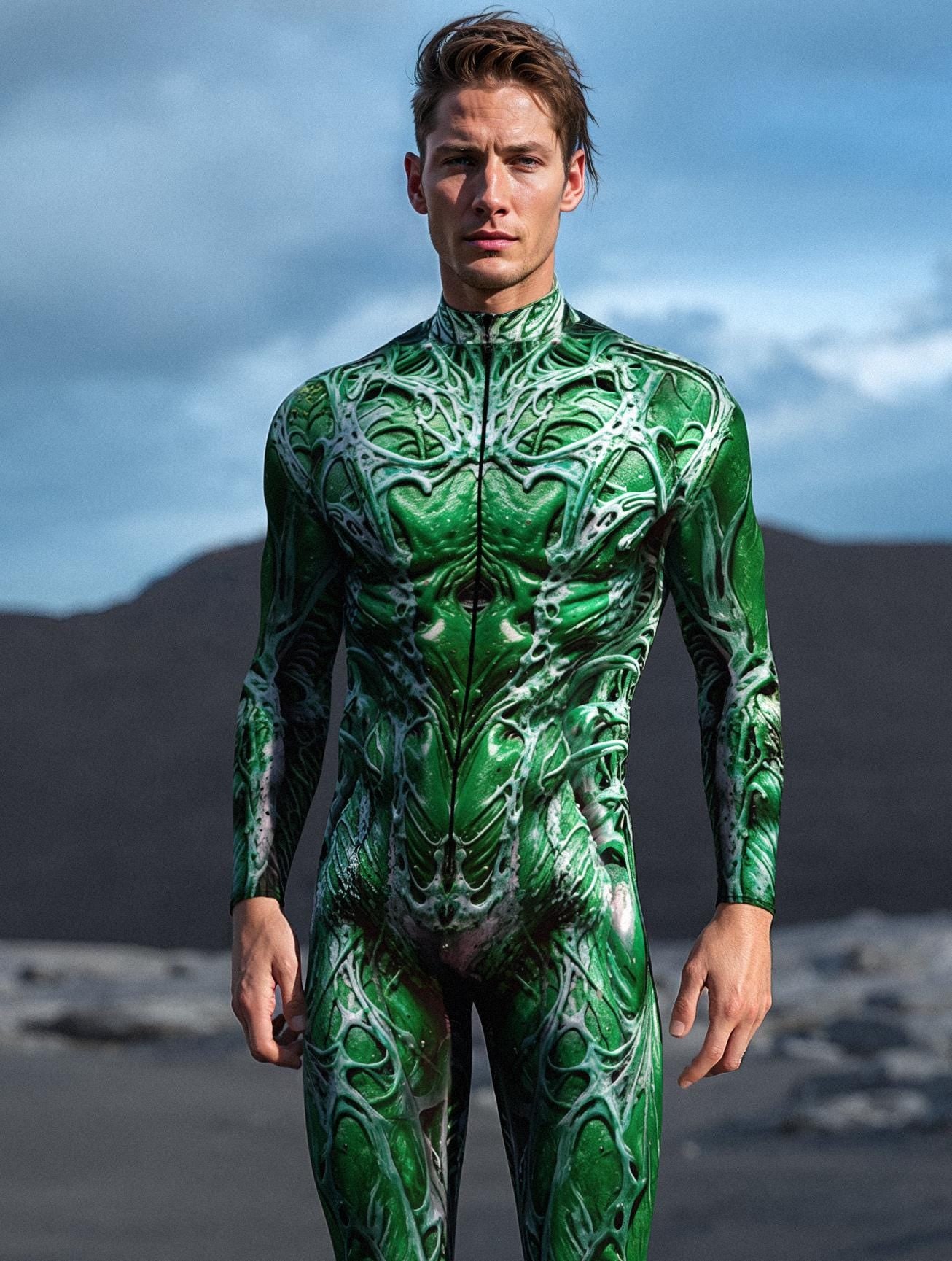 Nein Green Izrod Male Costume 1