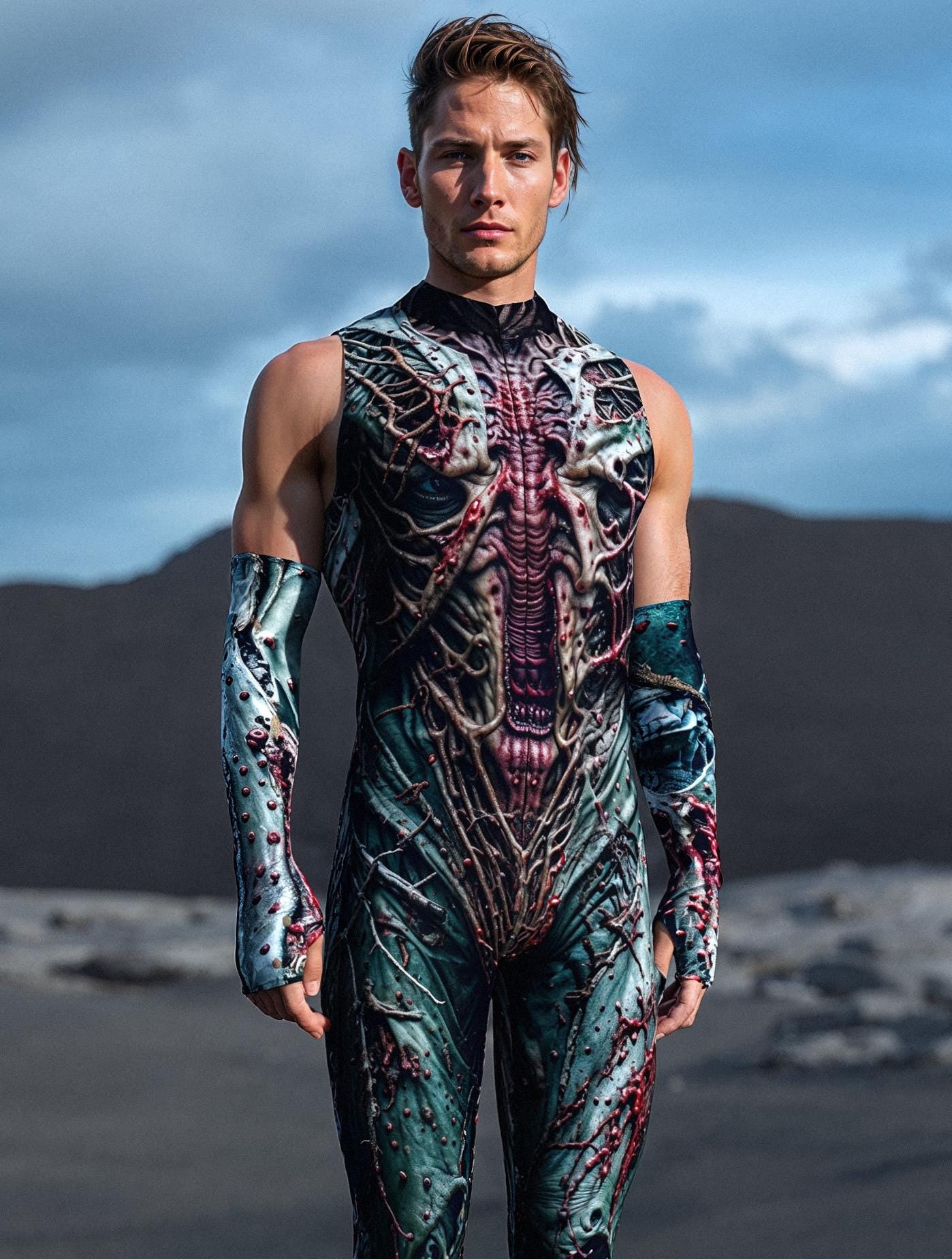 Reanimated Male Sleeveless Costume 1