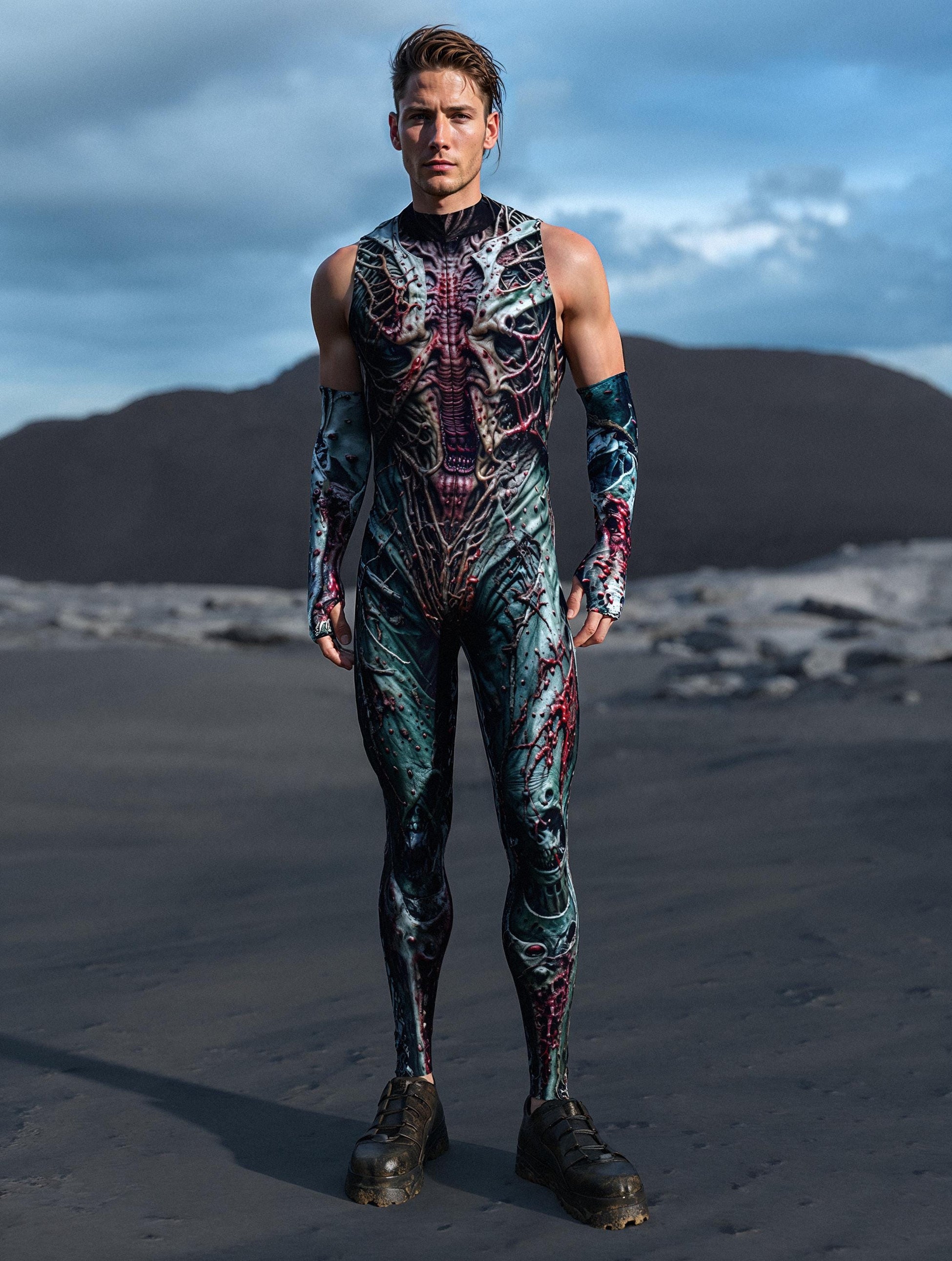 Reanimated Male Sleeveless Costume 2