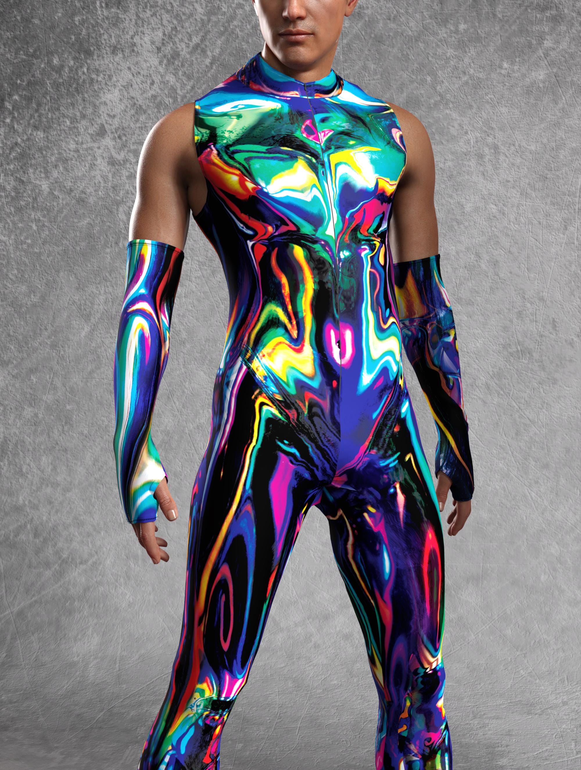 Chrome Delight Male Sleeveless Costume 6