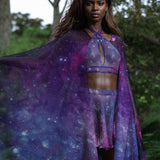 Space Out Mesh Cape