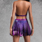Space Out Mesh Halter Top