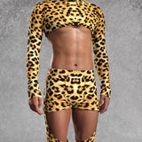 Cheetah Male Crop Top