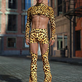Cheetah Male Crop Top