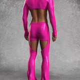 Luxe Pink Male Chaps Set