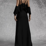 Just Black Cross Duster Skirt