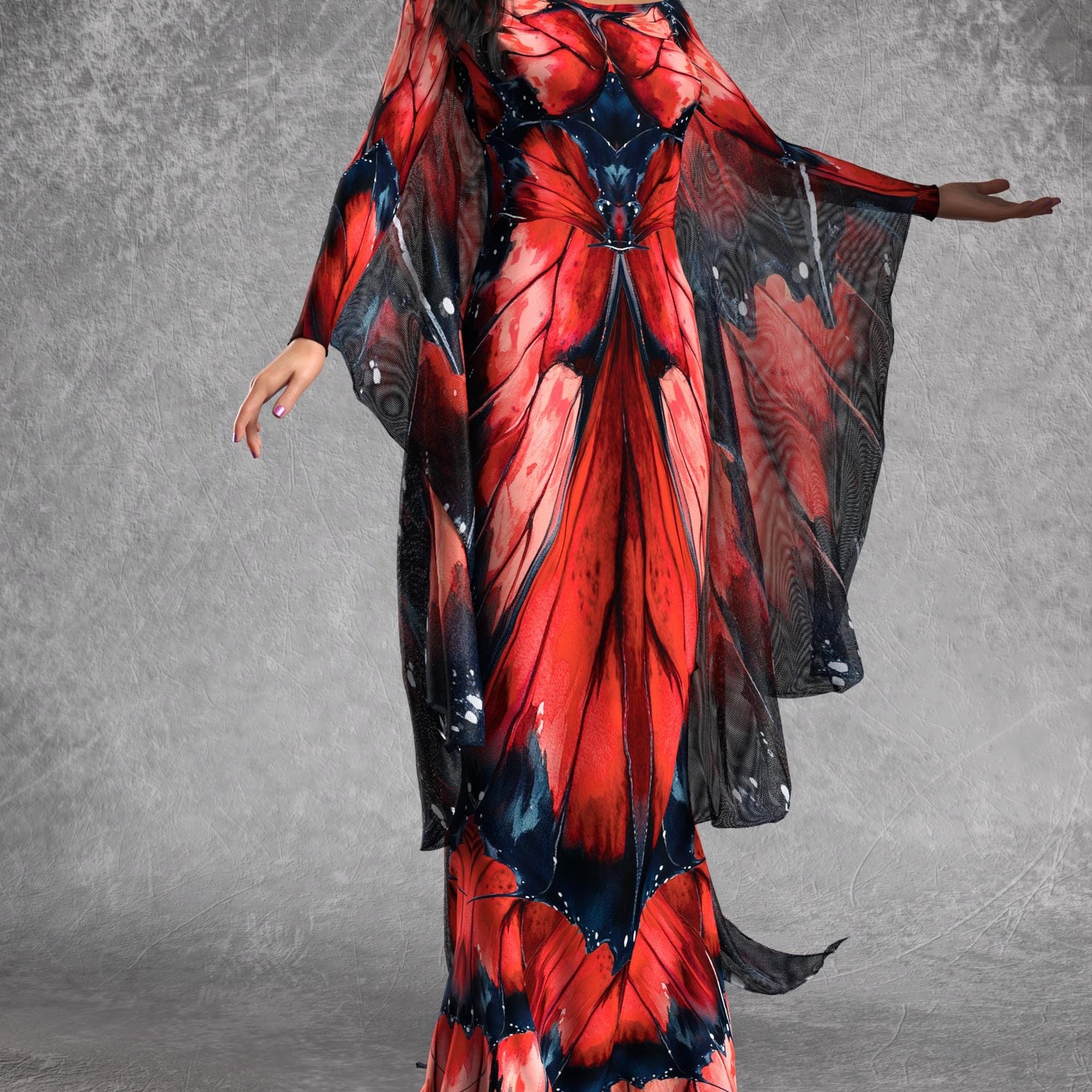 Lustful Embrace Gown Dress Lycra