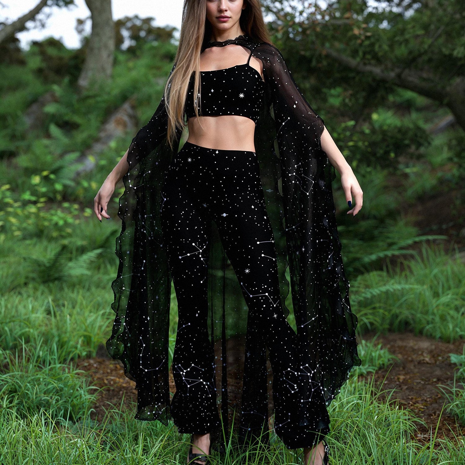 Light Years Away Charleston Pants Black