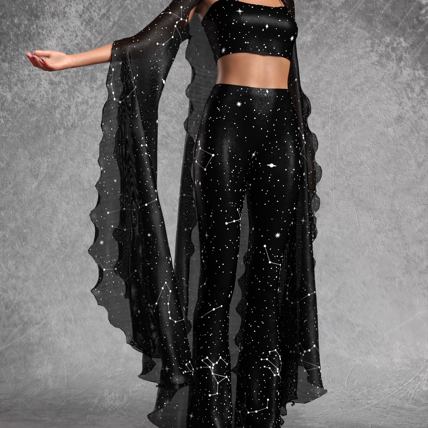 Light Years Away Mantle Set Mesh, Lycra