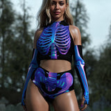 Shifty Skeleton Sleeveless Rave Top