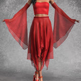 Lydia D Mesh Layered Skirt