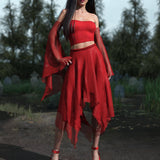 Lydia D Mesh Layered Skirt