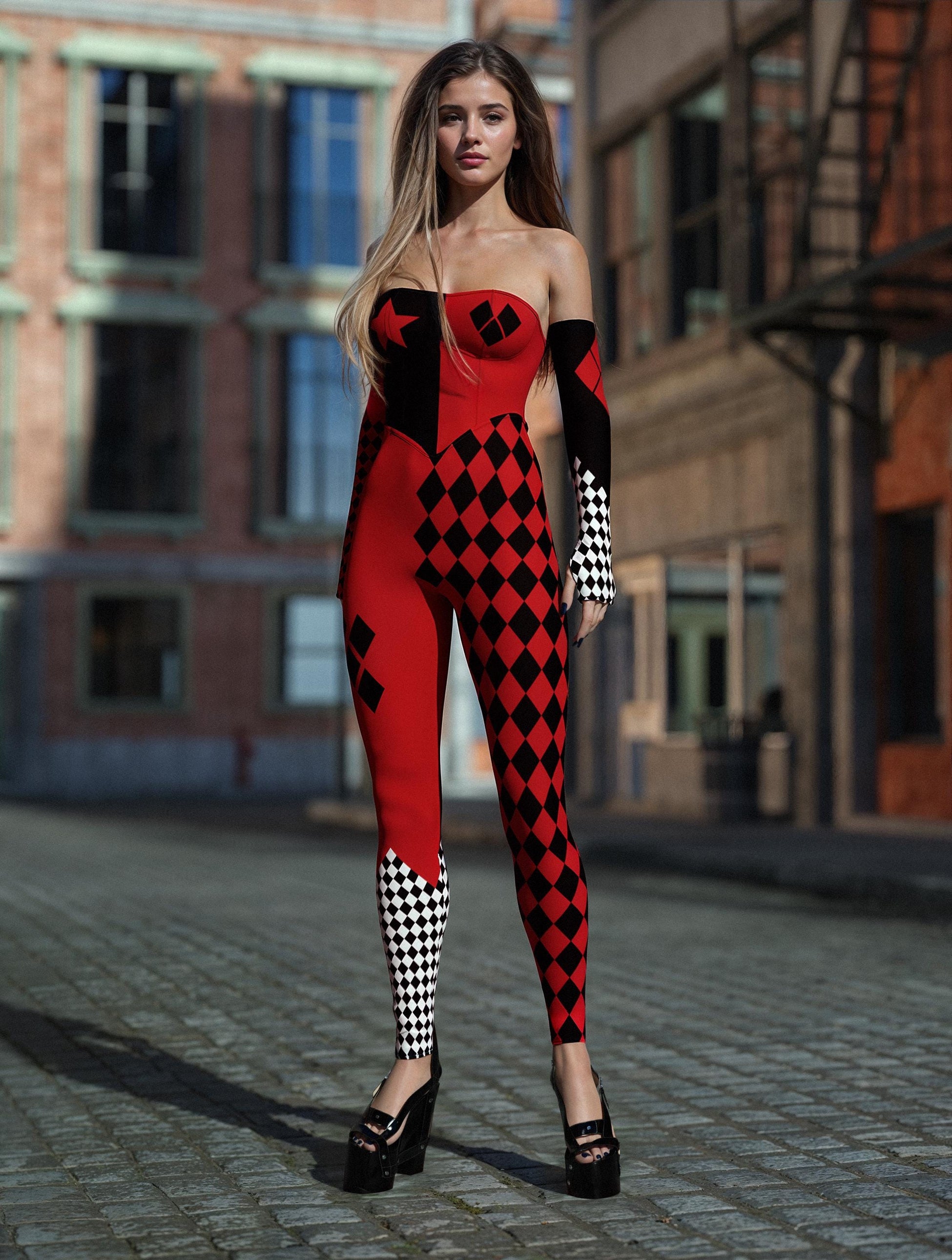 Harley Q Strapless Romper 2