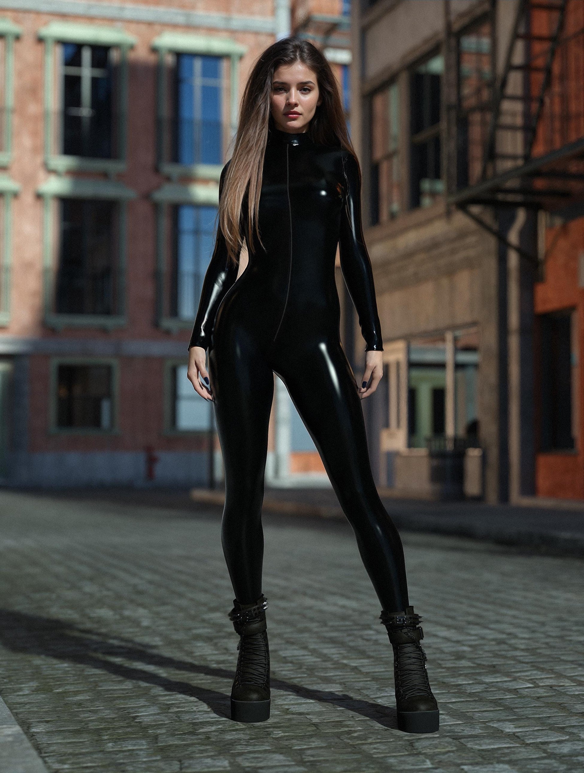 Kitty Cat Vinyl Costume 2