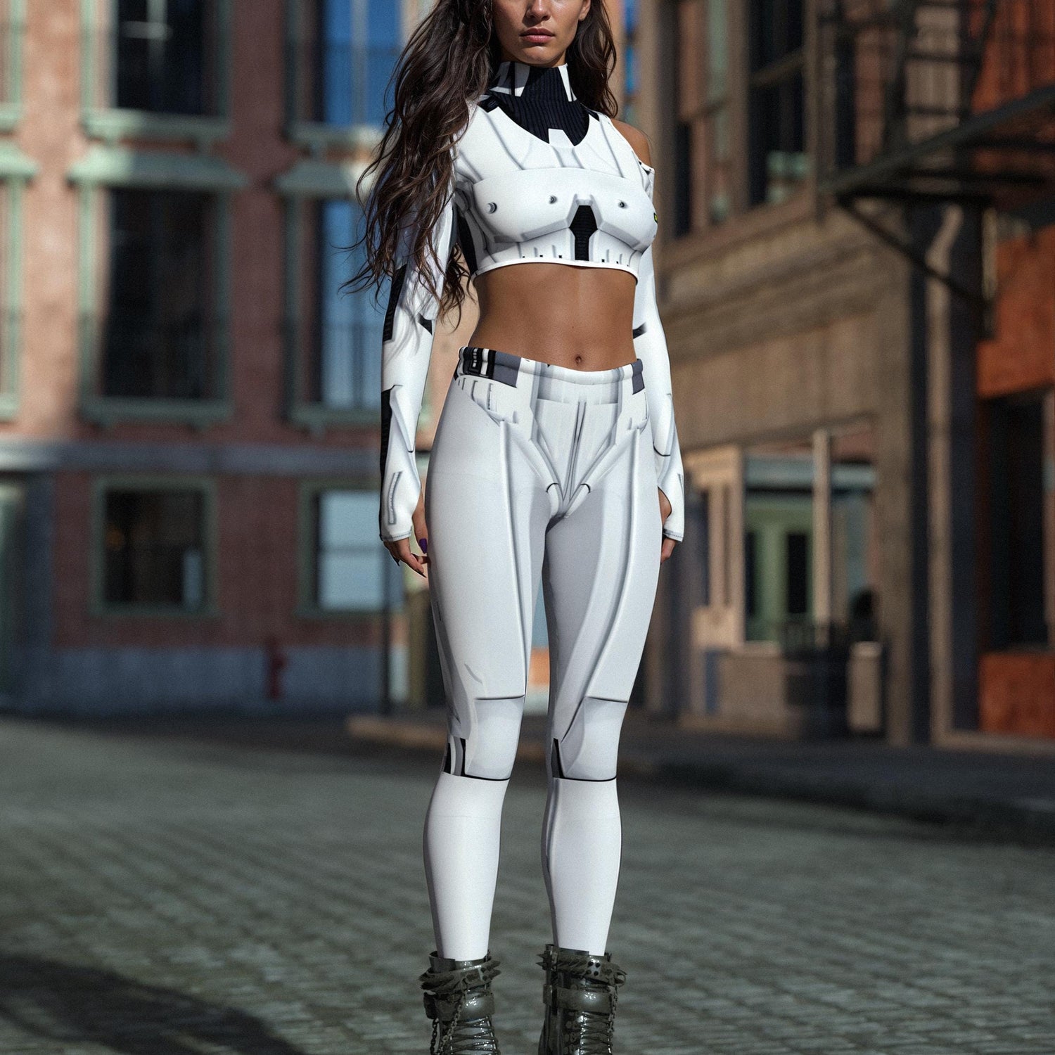 Space Soldier Cold Shoulder Top 3