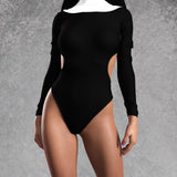 Holy Temptation Cutout Bodysuit