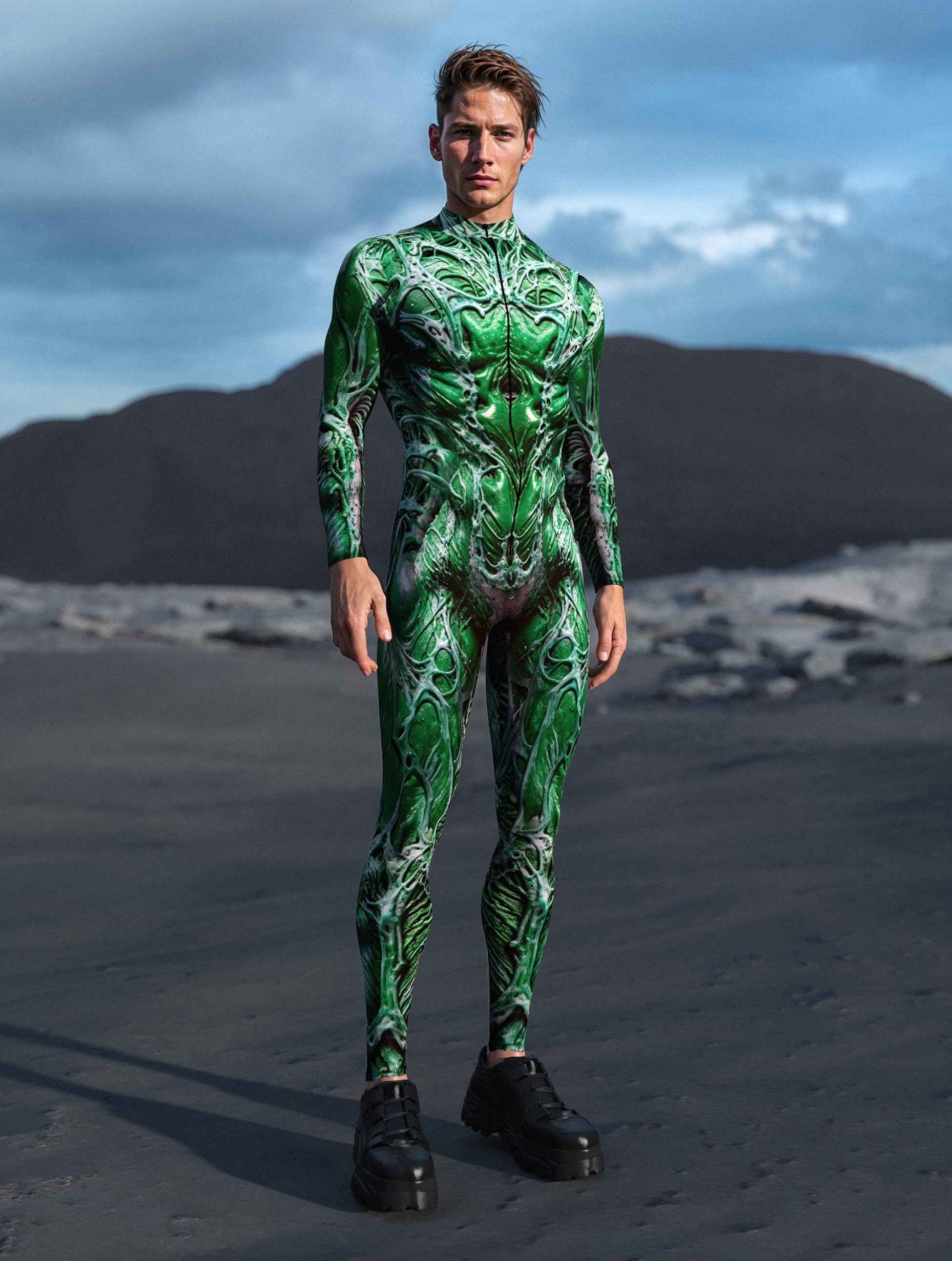 Nein Green Izrod Male Costume 2