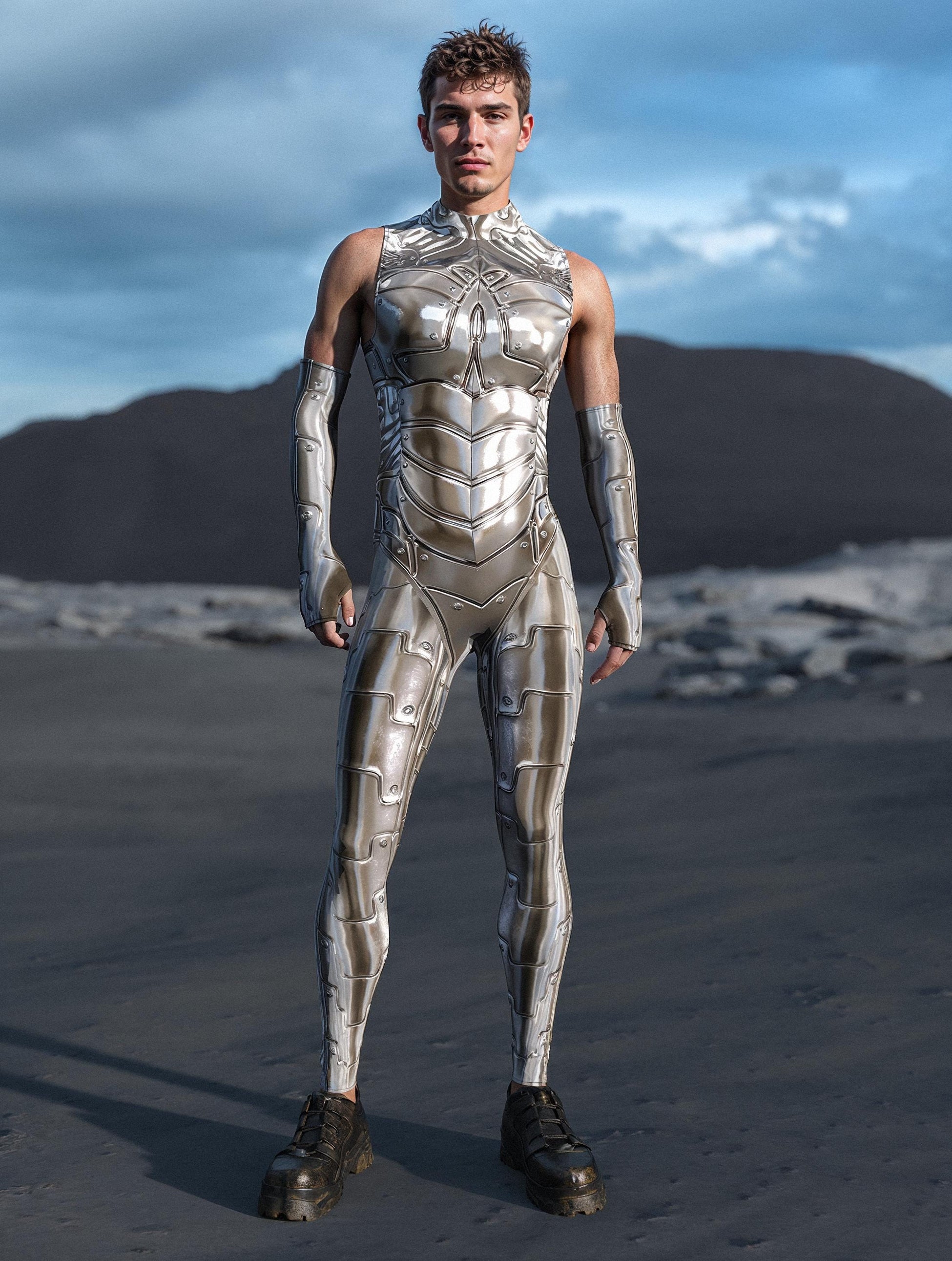 Azur Phantom Male Sleeveless Costume 2