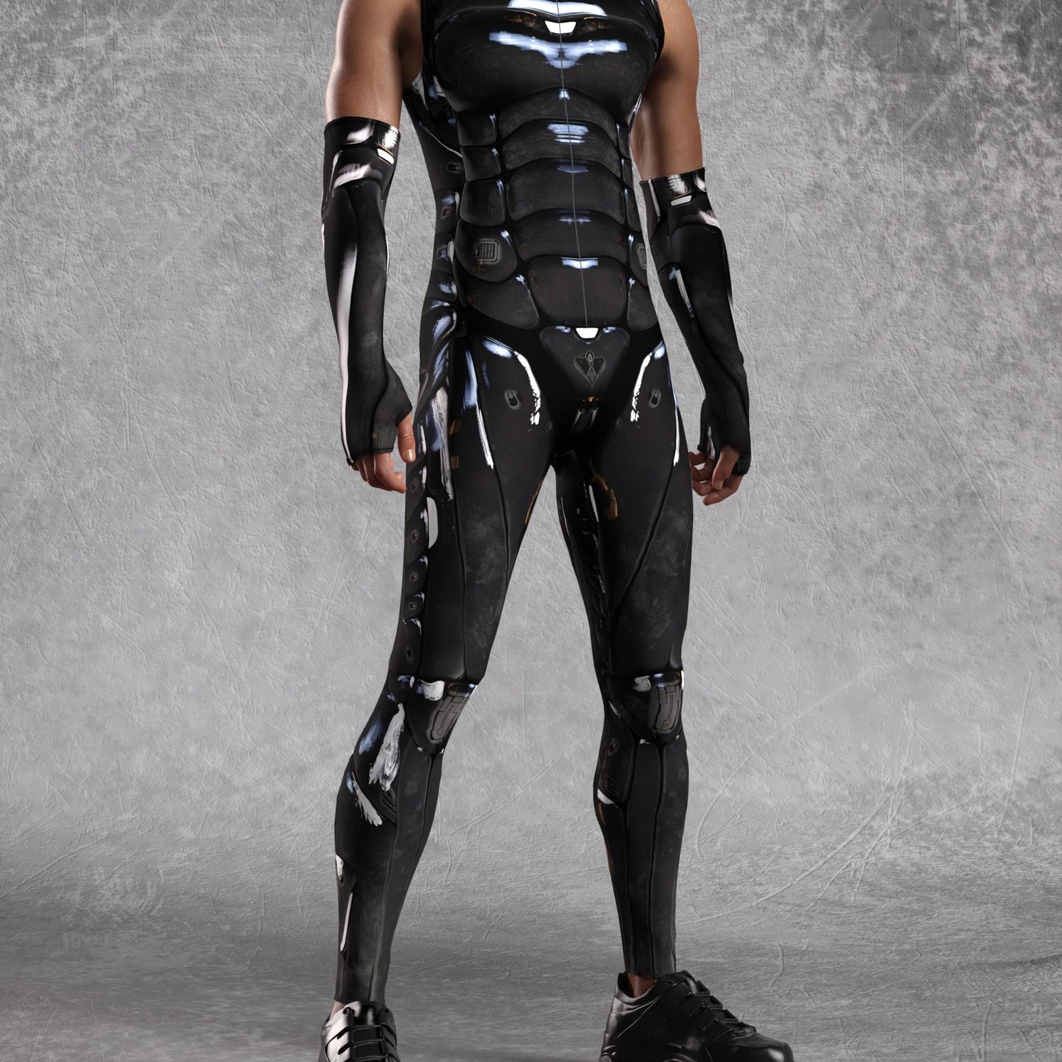 Leviathan Suit Male Sleeveless Costume 4