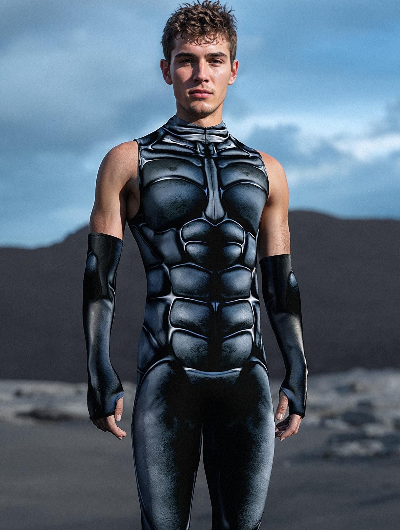 Desert Suit Male Sleeveless Costume 1