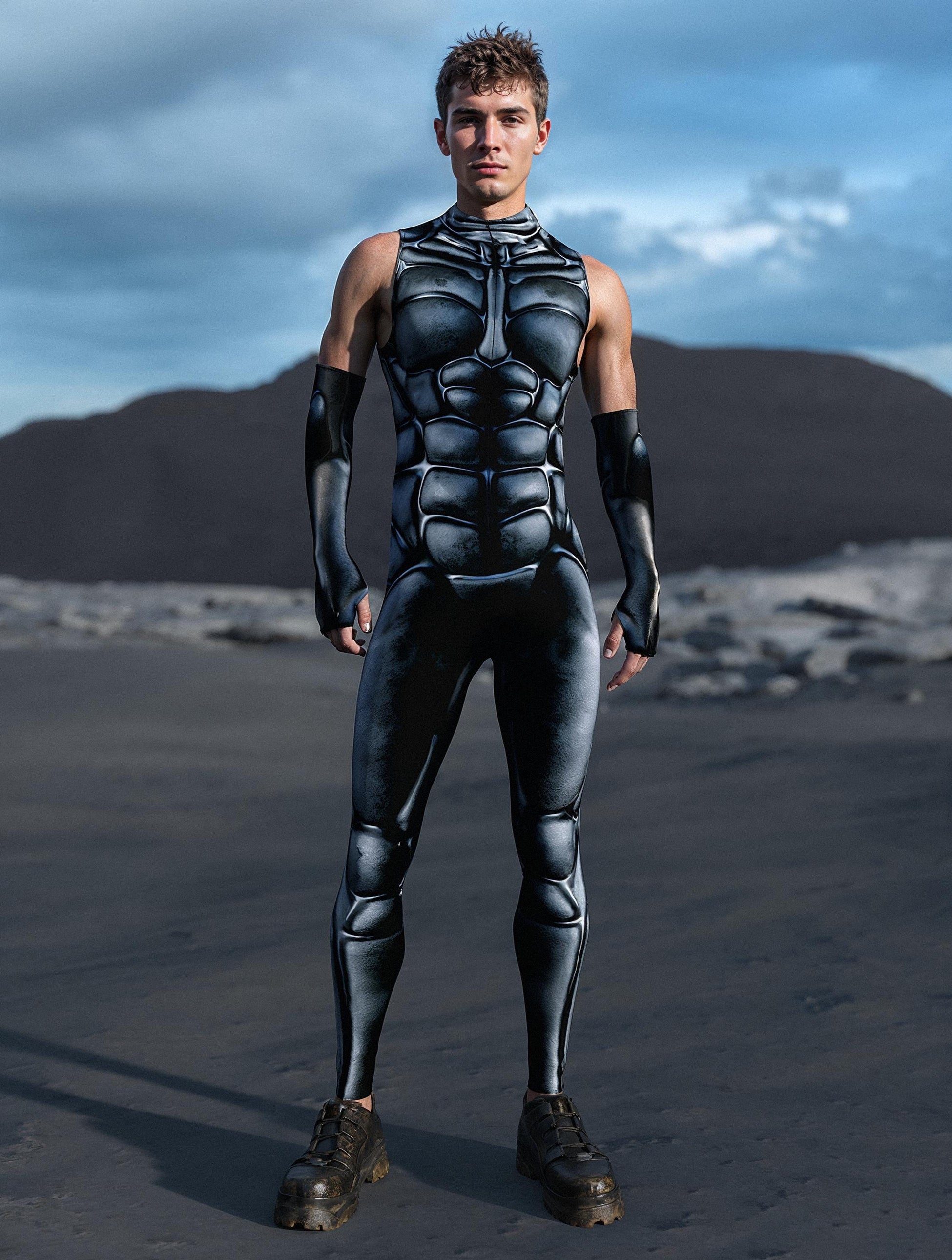 Desert Suit Male Sleeveless Costume 2