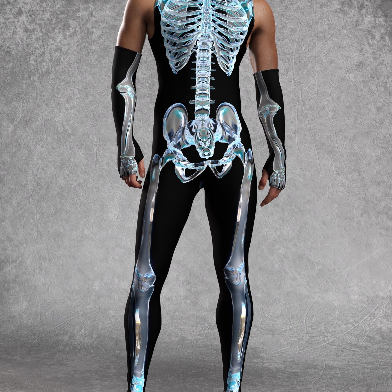 Fragile Male Sleeveless Costume Lycra