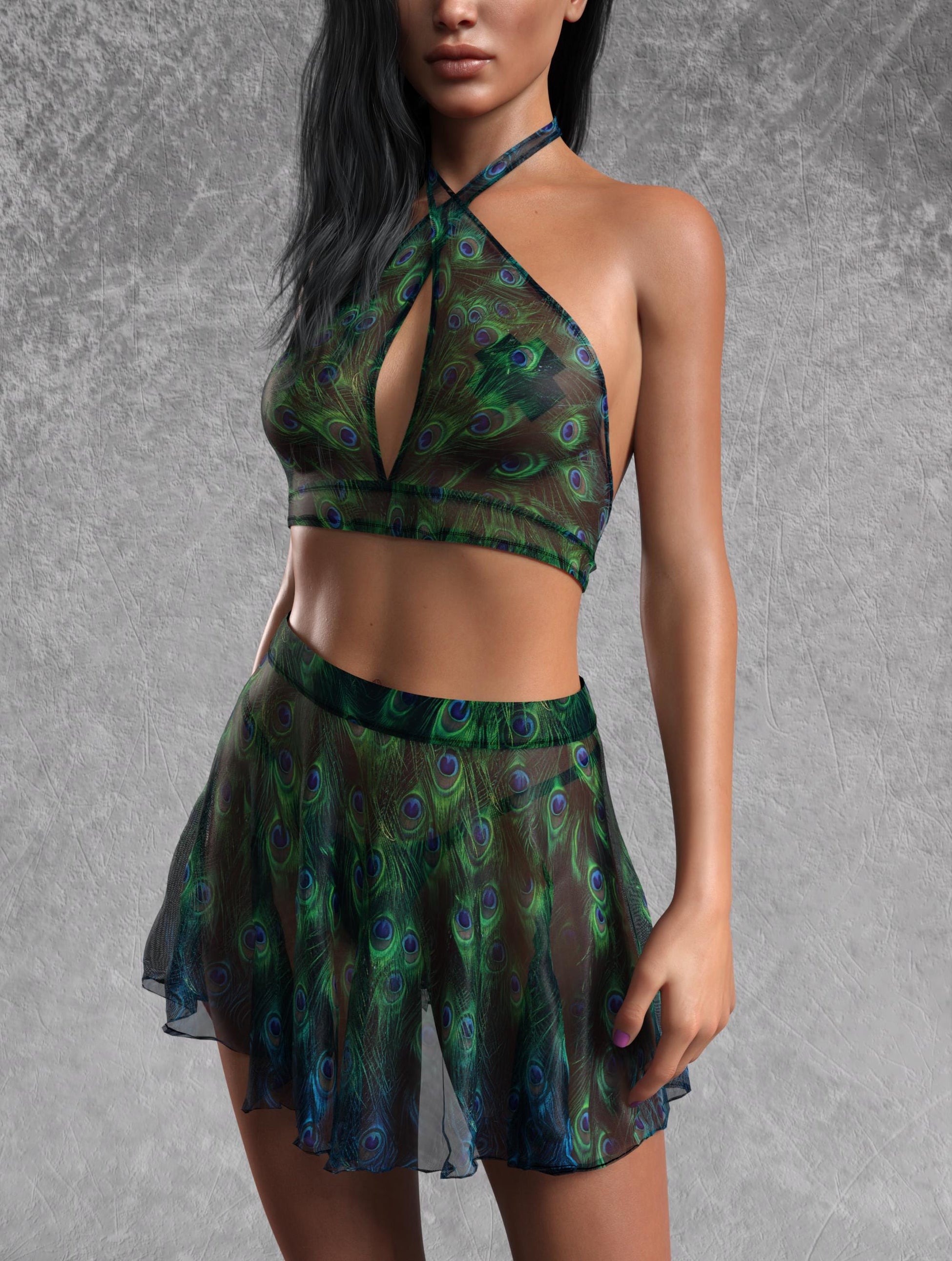 Peekok Mesh Halter Top 1