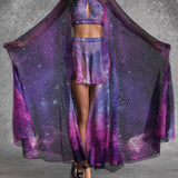 Space Out Mesh Cape