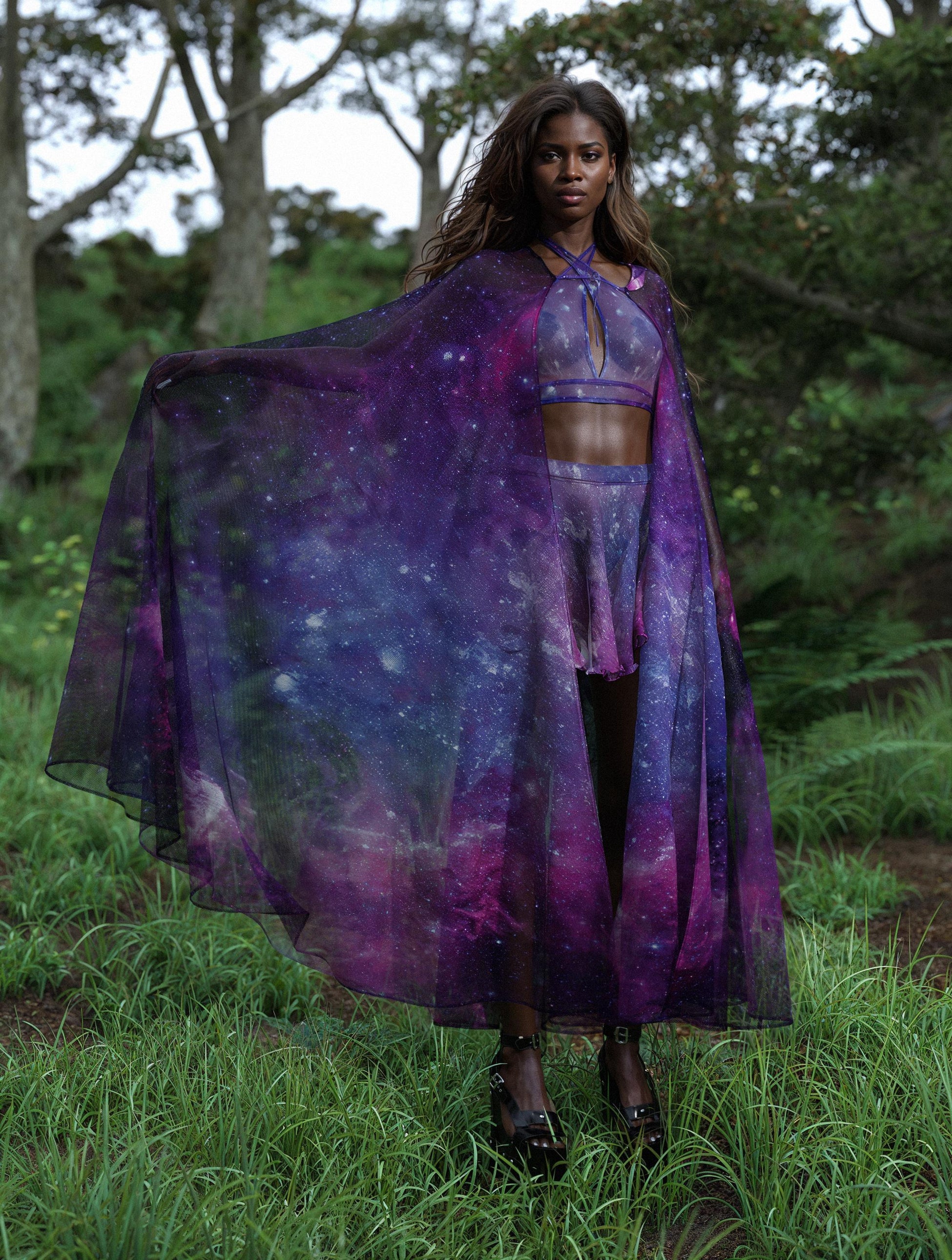Space Out Mini Cloche Skirt 2