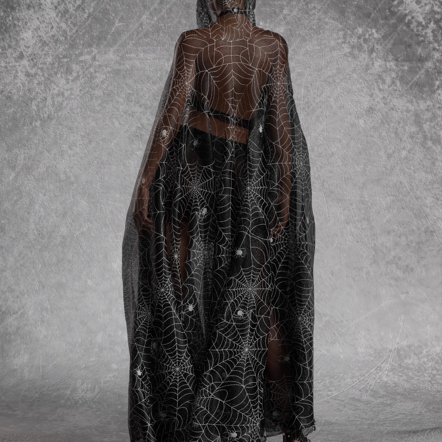 Lurking In The Dark Mesh Cape 7