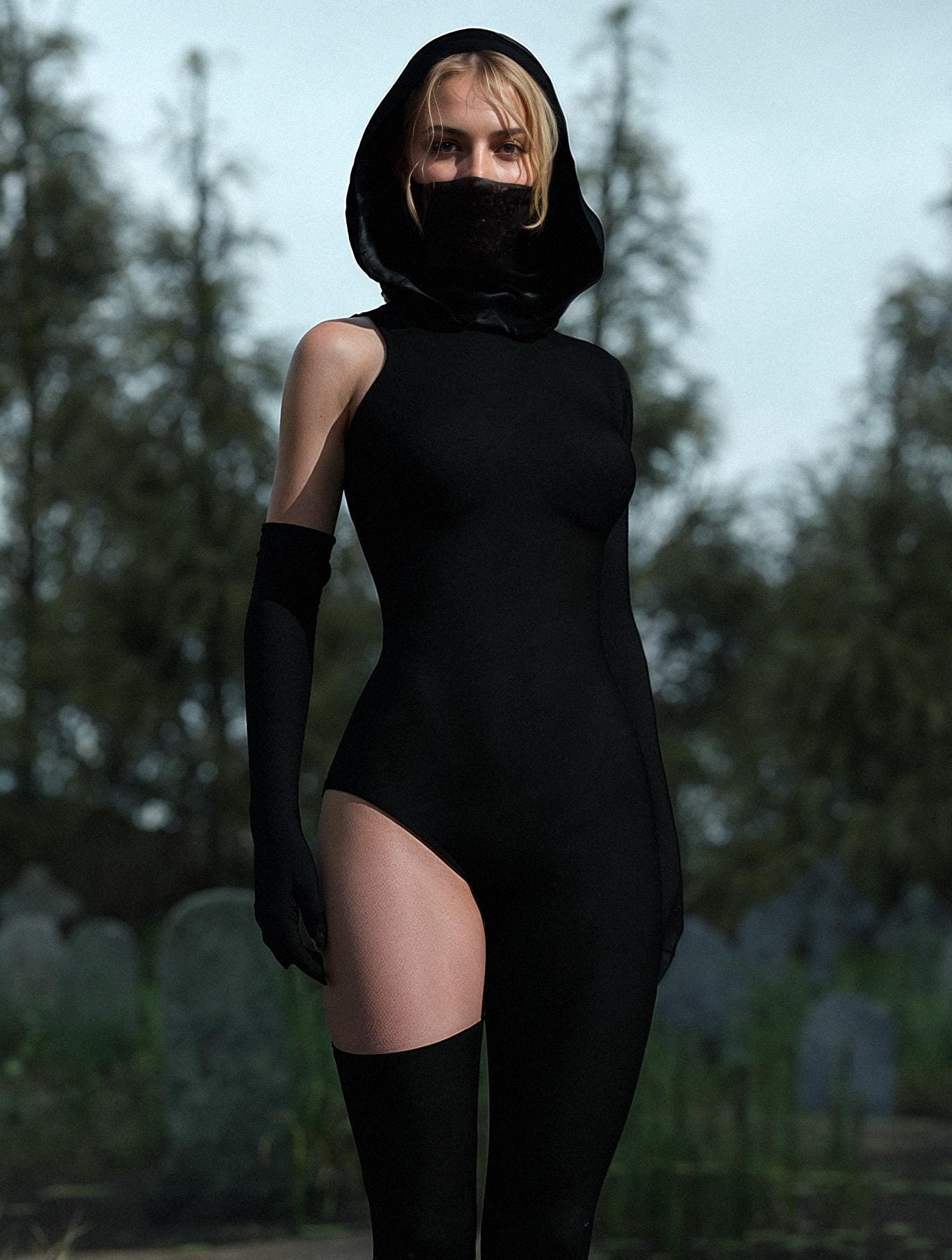 Just Black Co-ord Costume 1