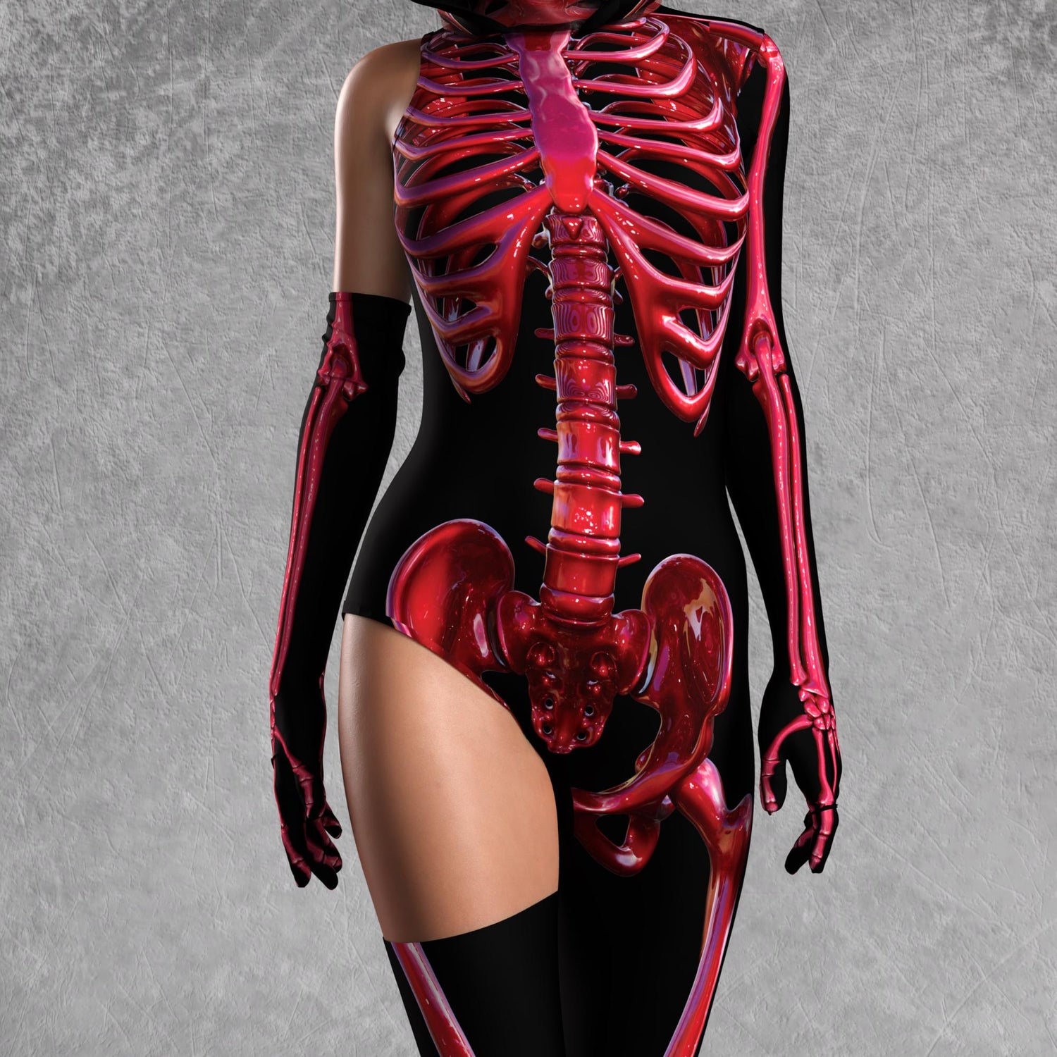 Crimson Bones Asymmetrical Costume 6
