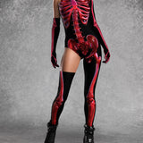 Crimson Bones Asymmetrical Costume