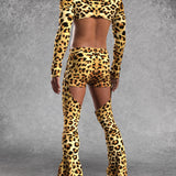 Cheetah Male Crop Top