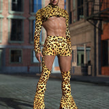 Cheetah Male Crop Top