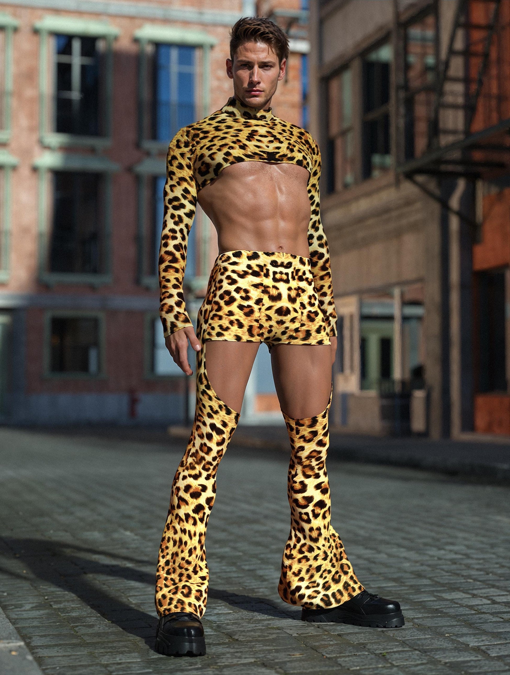 Cheetah Male Chaps Set 2
